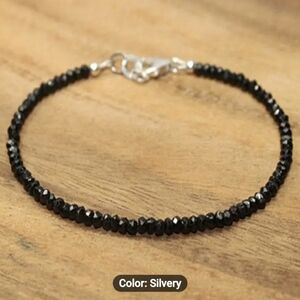 🖤🖤NEW🖤🖤 PRETTY!! Black Onyx  Stacking Bracelet